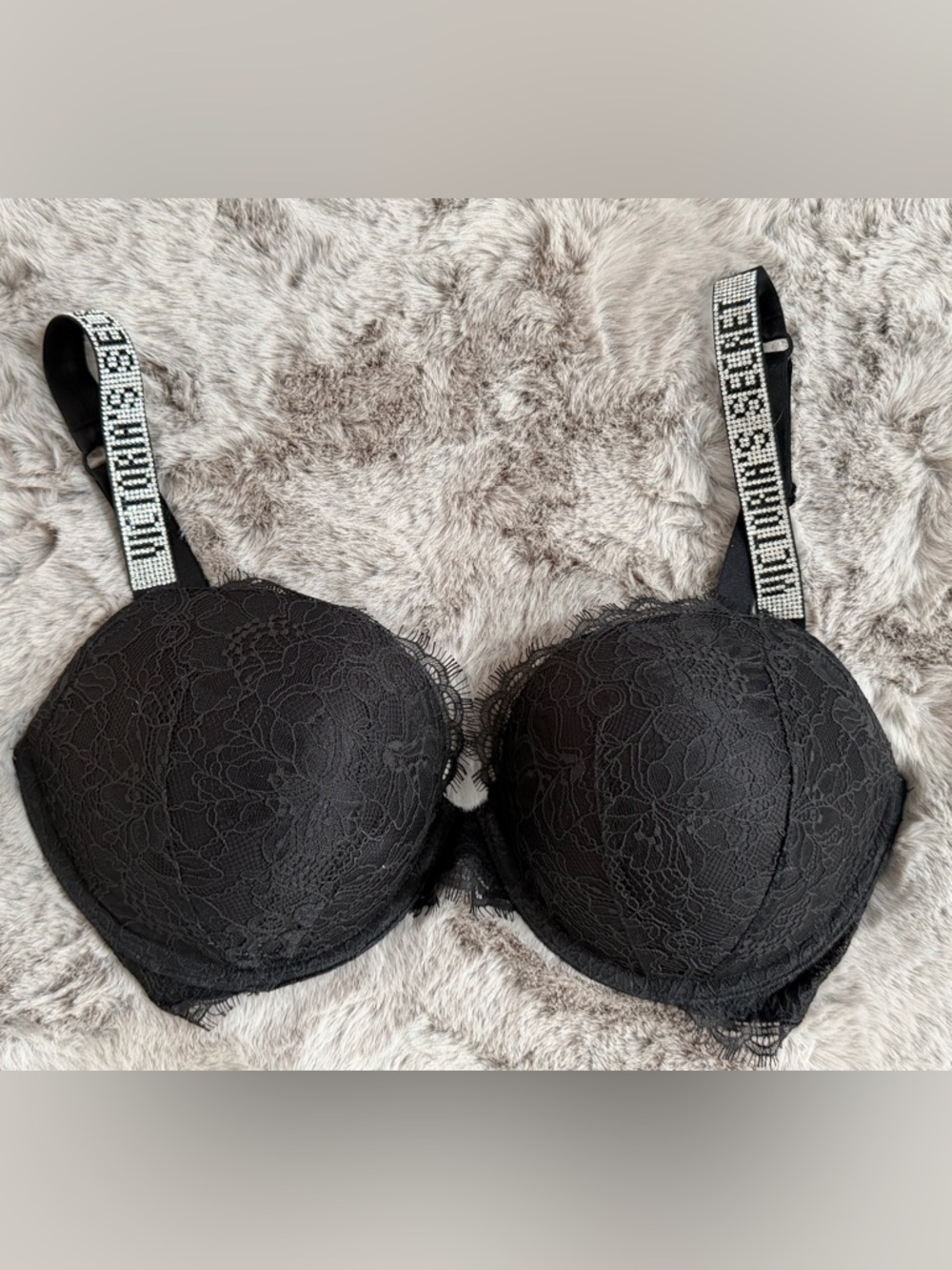 Victoria's Secret Very Sexy Bra - Rhinestone Logo Straps💎 - NWOT